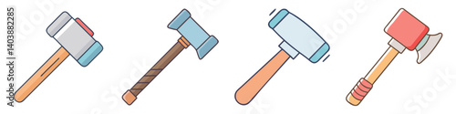 sledgehammer icon, sledgehammer vector illustration-simple illustration of sledgehammer, perfect for sledgehammer logos and icons