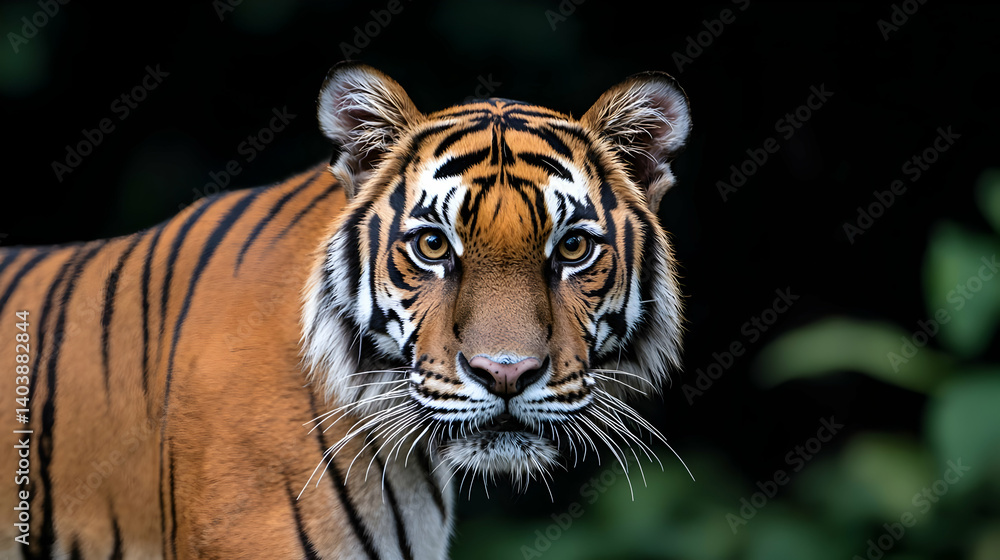 Fototapeta premium Tiger Portrait In Rainforest