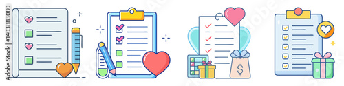 wishlist icon, wishlist vector illustration-simple illustration of wishlist, perfect for wishlist logos and icons