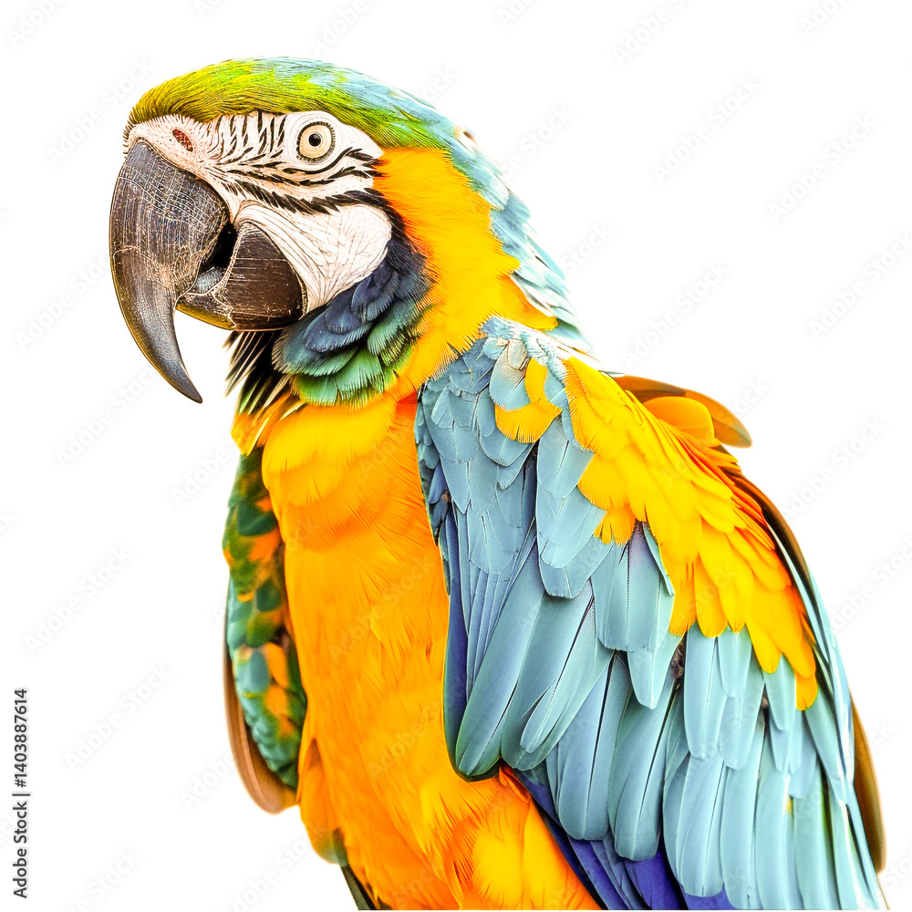 Fototapeta premium Tia bird is sitting on a tree branch image