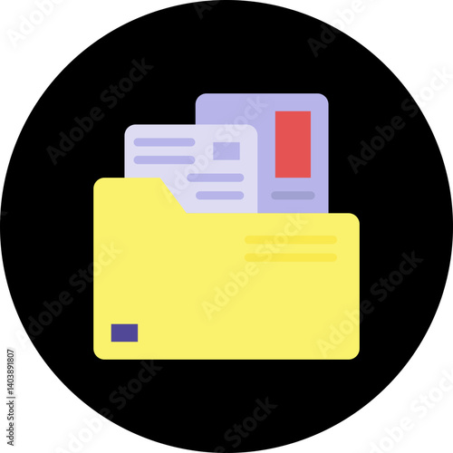 Portfolio icon vector illustration