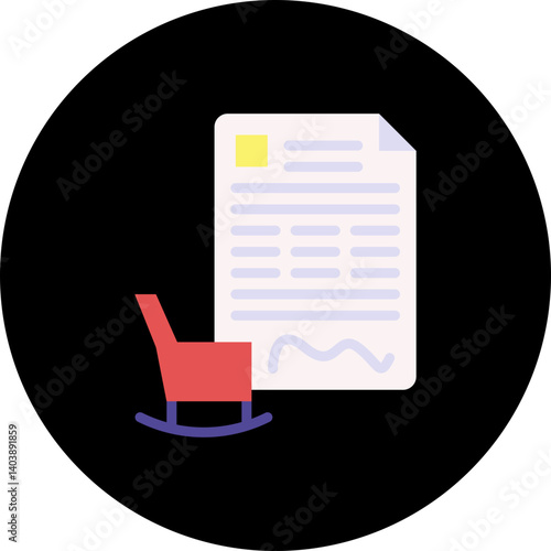 Retirement Planning icon vector illustration