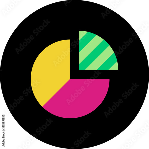 Share Market Analysis icon vector illustration