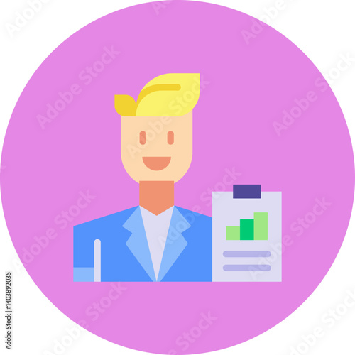 Business Analyst icon vector illustration
