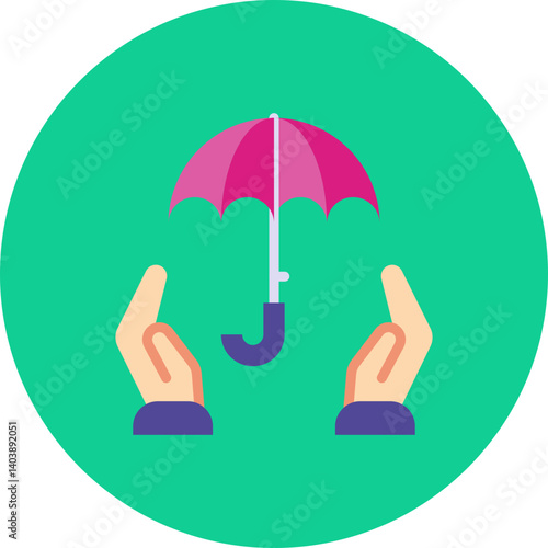 Business Insurance icon vector illustration
