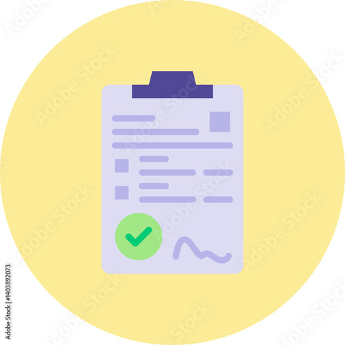 Contract icon vector illustration