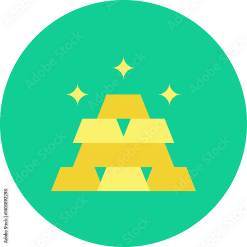 Gold icon vector illustration
