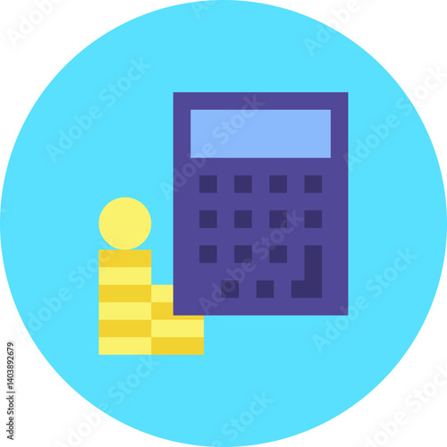 Accounting icon vector illustration