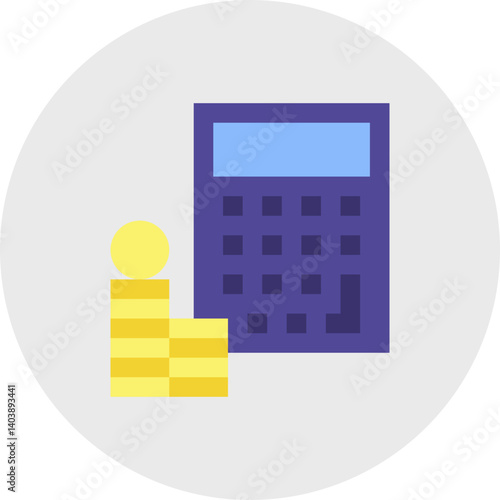Accounting icon vector illustration