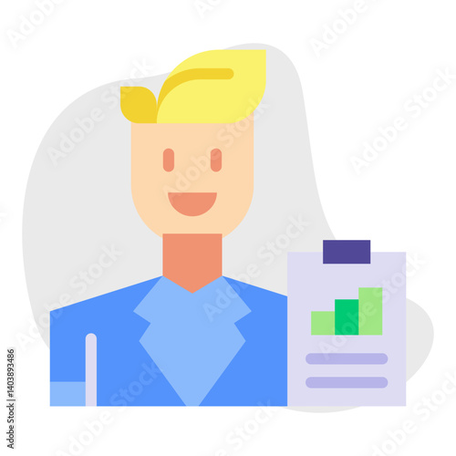 Business Analyst icon vector illustration