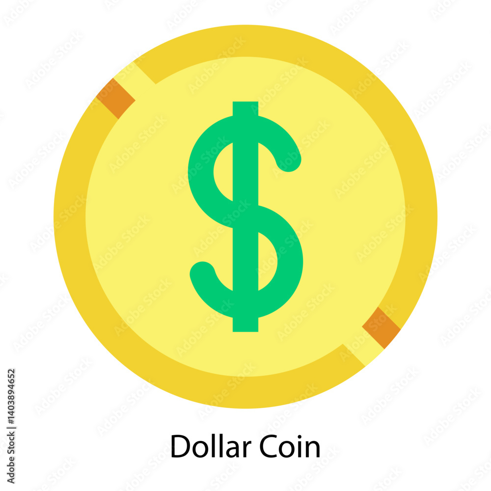 Dollar Coin icon vector illustration Dollar Coin icon vector illustration