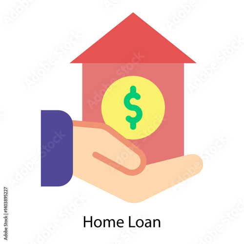 Home Loan icon vector illustration