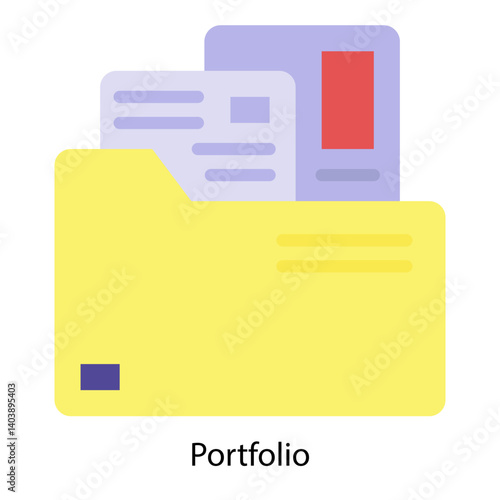 Portfolio icon vector illustration