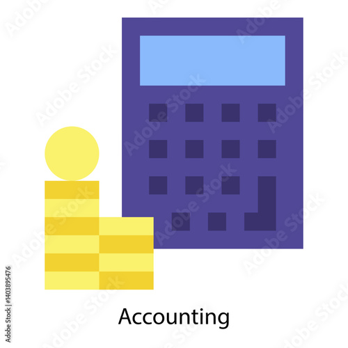 Accounting icon vector illustration