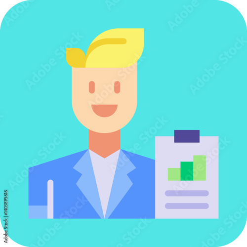 Business Analyst icon vector illustration