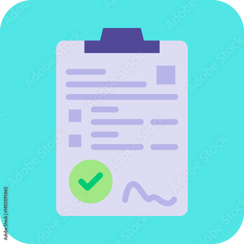 Contract icon vector illustration