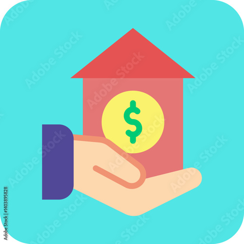 Home Loan icon vector illustration