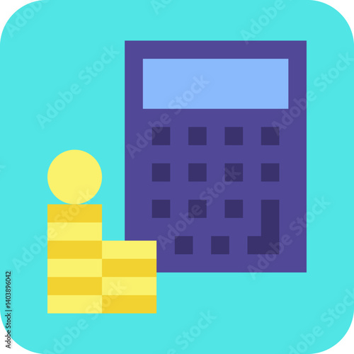 Accounting icon vector illustration
