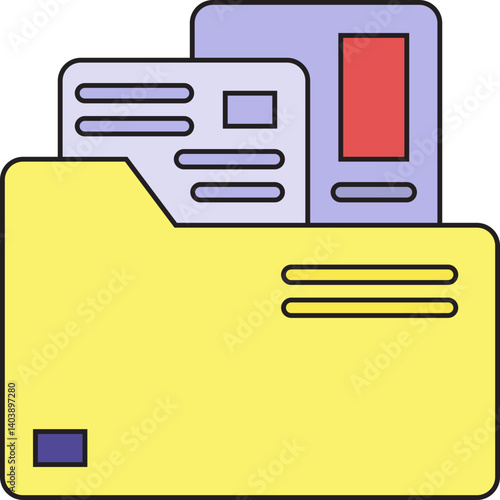 Portfolio icon vector illustration
