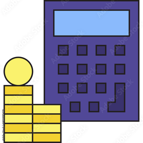 Accounting icon vector illustration