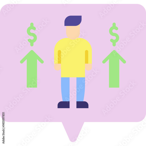 Personal Income icon vector illustration