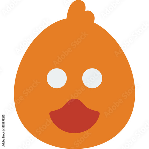 Duck Face icon vector illustration