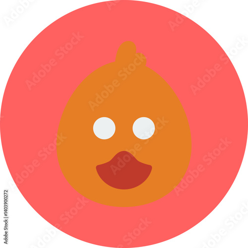 Duck Face icon vector illustration