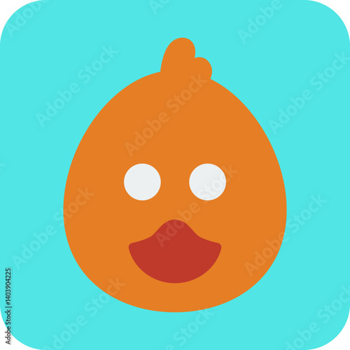 Duck Face icon vector illustration