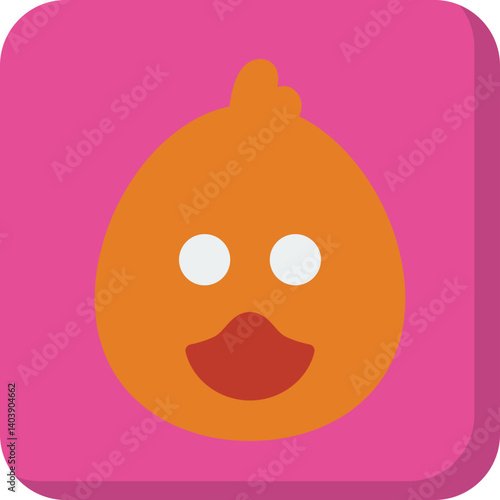 Duck Face icon vector illustration