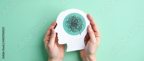 Symbolic representation of mental health through hands holding a brain shape, emphasizing care and emotional balance.

