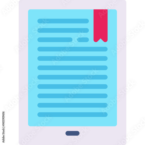 EBook icon single vector illustration
