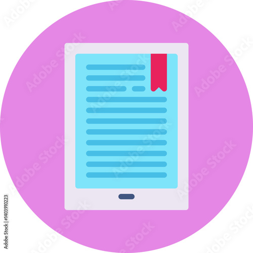 EBook icon single vector illustration