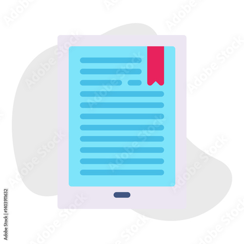 EBook icon single vector illustration
