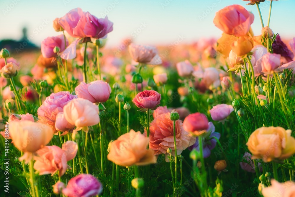 Fototapeta premium field of tulips