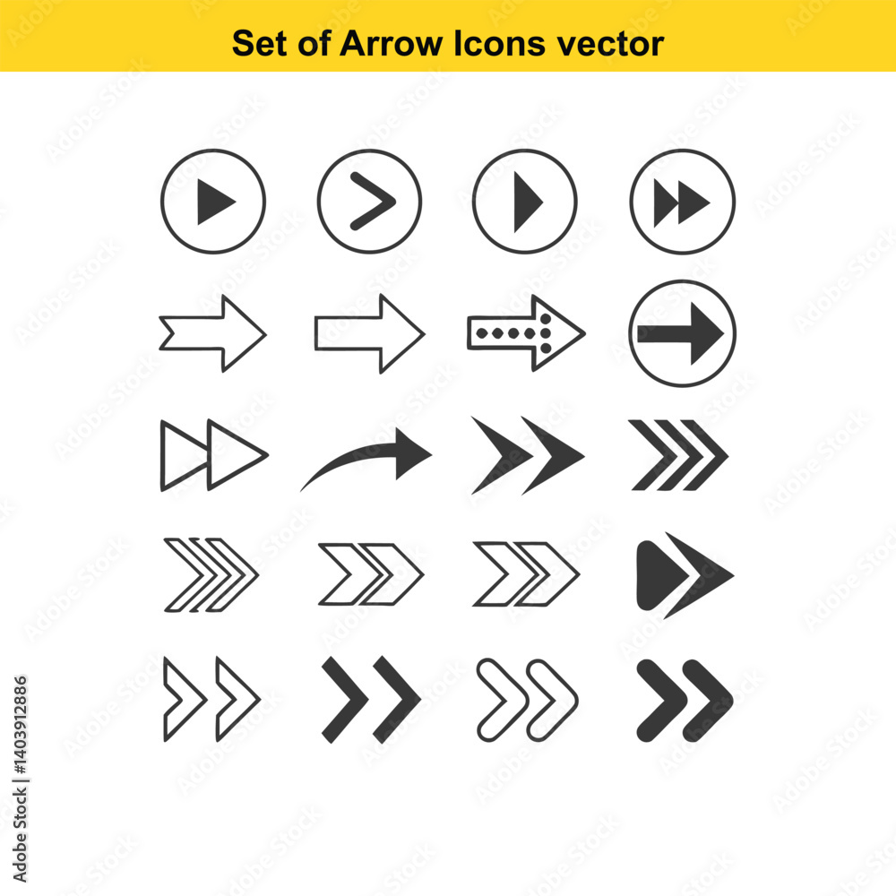 a set of stylish arrow icons designed for user (12) a set of stylish arrow icons designed for user (12)