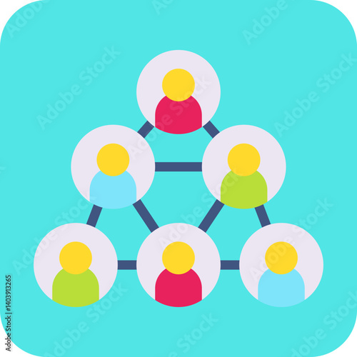 Group Class icon single vector illustration