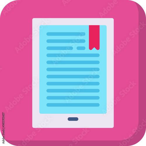 EBook icon single vector illustration