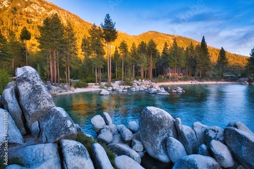 lake tahoe golden hour