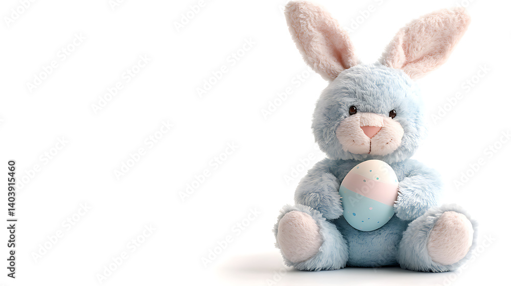 Obraz premium easter bunny isolated on white background