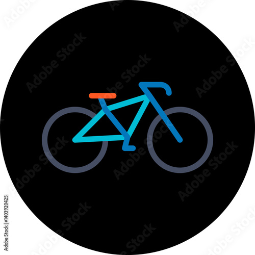 Cycle icon single vector illustration