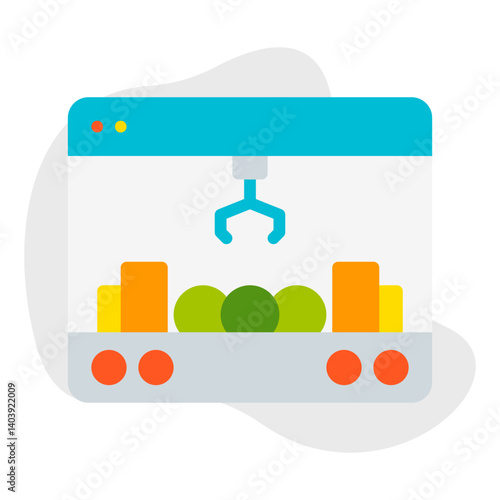 Claw Machine icon single vector illustration