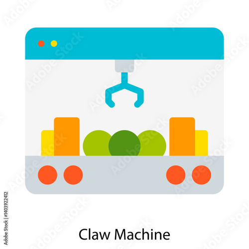 Claw Machine icon single vector illustration