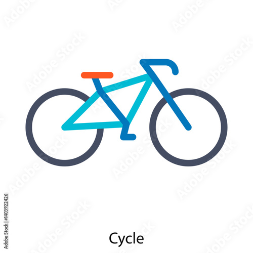 Cycle icon single vector illustration