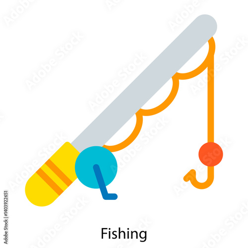 Fishing icon single vector illustration