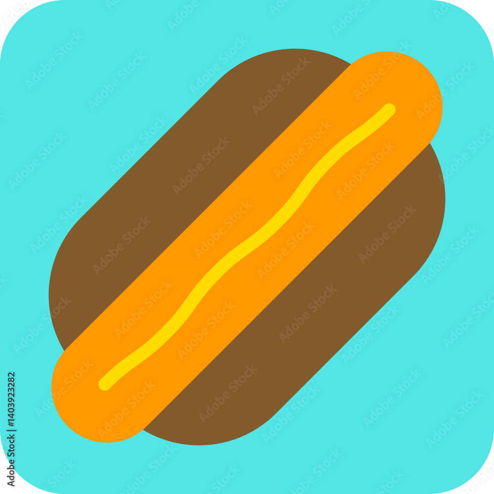 HotDog icon single vector illustration HotDog icon single vector illustration