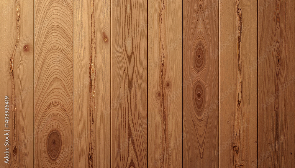 Fototapeta premium Wooden wall texture featuring natural patterns and warm tones