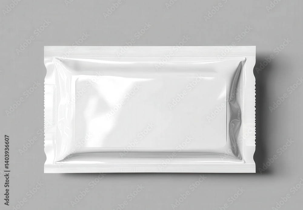 White wet wipes packaging mockup front view isolated on a gray b,Mockup White wet wipes packaging mockup front view isolated on a gray b,Mockup