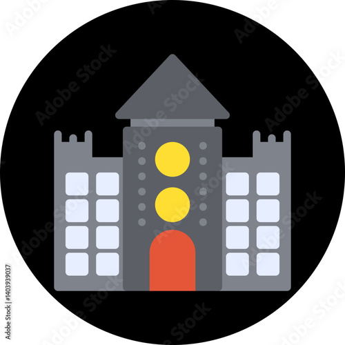 Castle icon single vector illustration