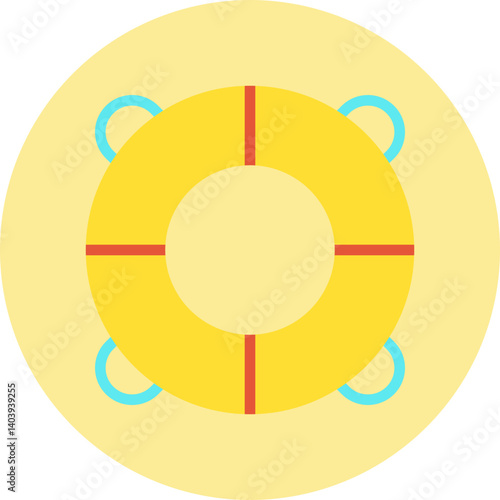 Life Saving Tube icon single vector illustration