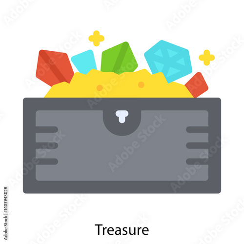 Treasure icon single vector illustration